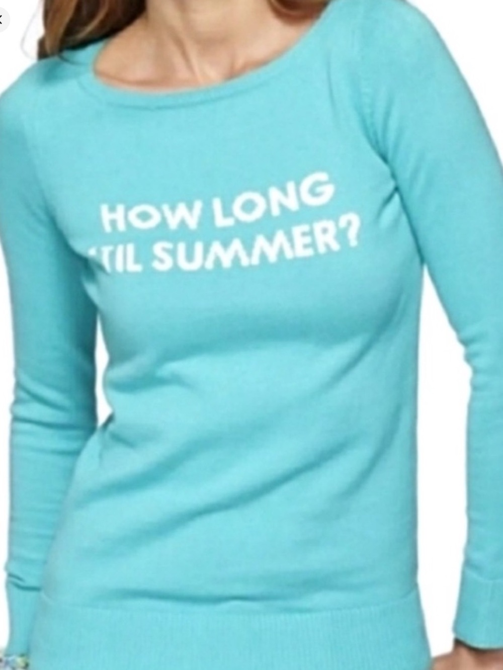 NWOT Lilly Pulitzer Marielle Sweater How Long til Summer? Size XS